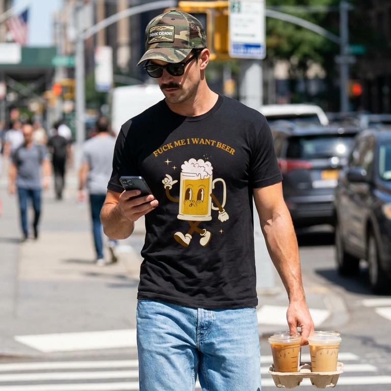 FUCK ME I WANT BEER | T-SHIRT